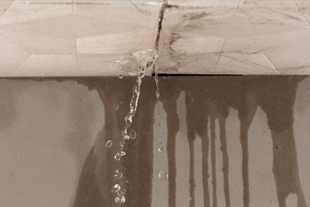 Professional Water Extraction technician working in Blue Rock, OH